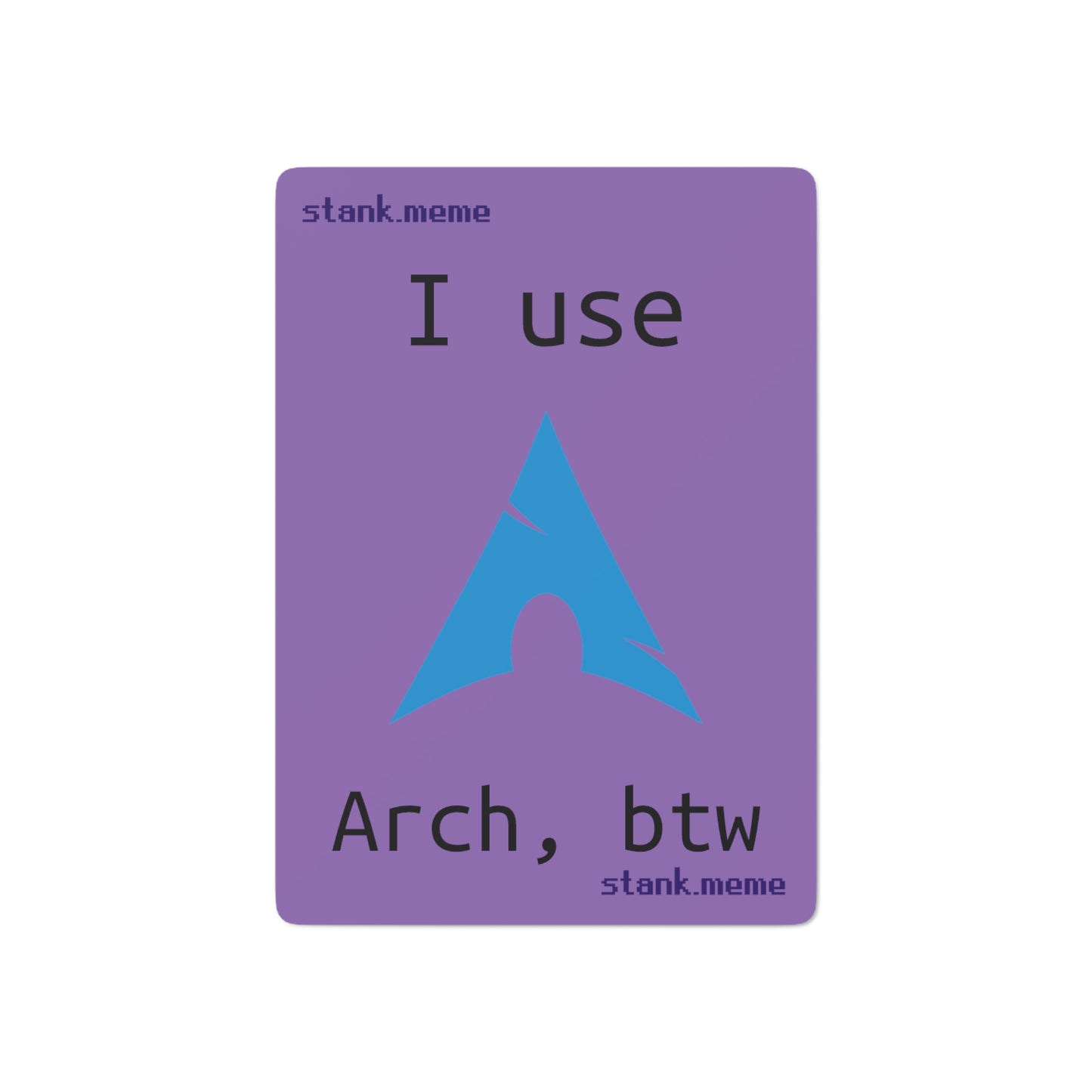 The "I use Arch, btw" Cards